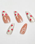 Strawberry French Press on Nails