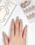 French Ocean Variations Press on Nails