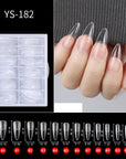 Stiletto Oval Shaped Full Cover Matte Soft Gel Nail Tips