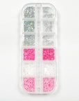 Nail Pink Charm Rhinestones