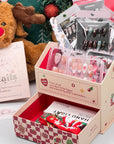 Christmas Nails Gift Box featuring trendy press-on nails, festive nail art designs, and accessories, perfect for Christmas gifts.