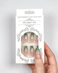 Verdant Blossom French Tips