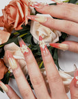 Sunset Bloom Press on Nails