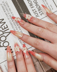 Sunset Bloom Press on Nails