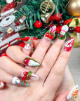 Yuletide Fun Press on Nails