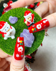 Christmas Bow Press on Nails