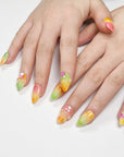 Tropical Fruits Press on Nails