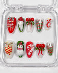 Yuletide Fun Press on Nails