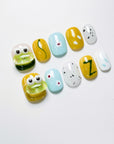 Cute Frog Fun Press-On Nails