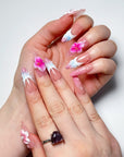 Pink Blossom Press on Nails