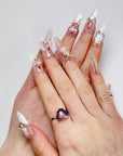 Shining Pink Bow Press-On Nails