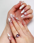 Shining Pink Bow Press-On Nails