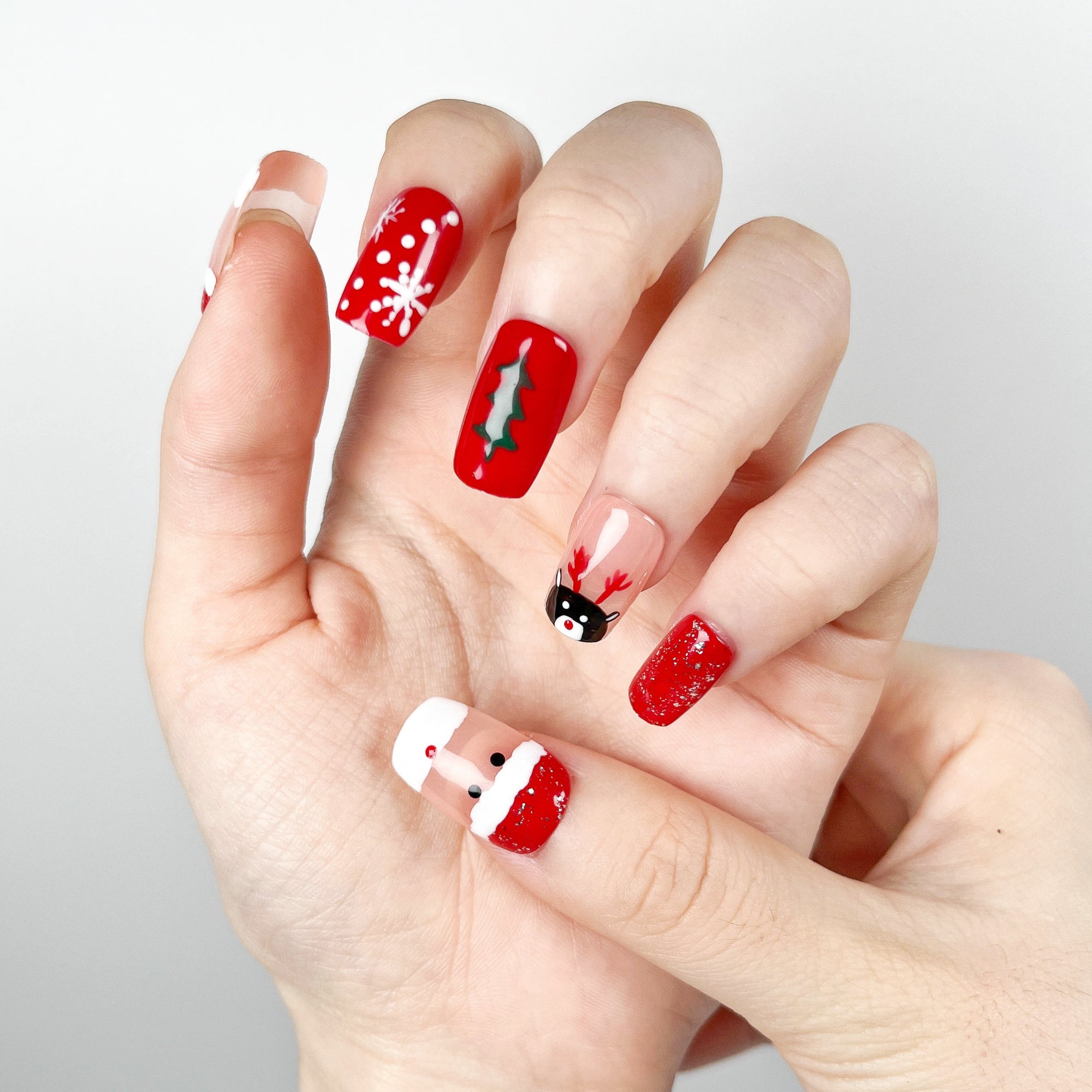 Santa Claus Press on Nails