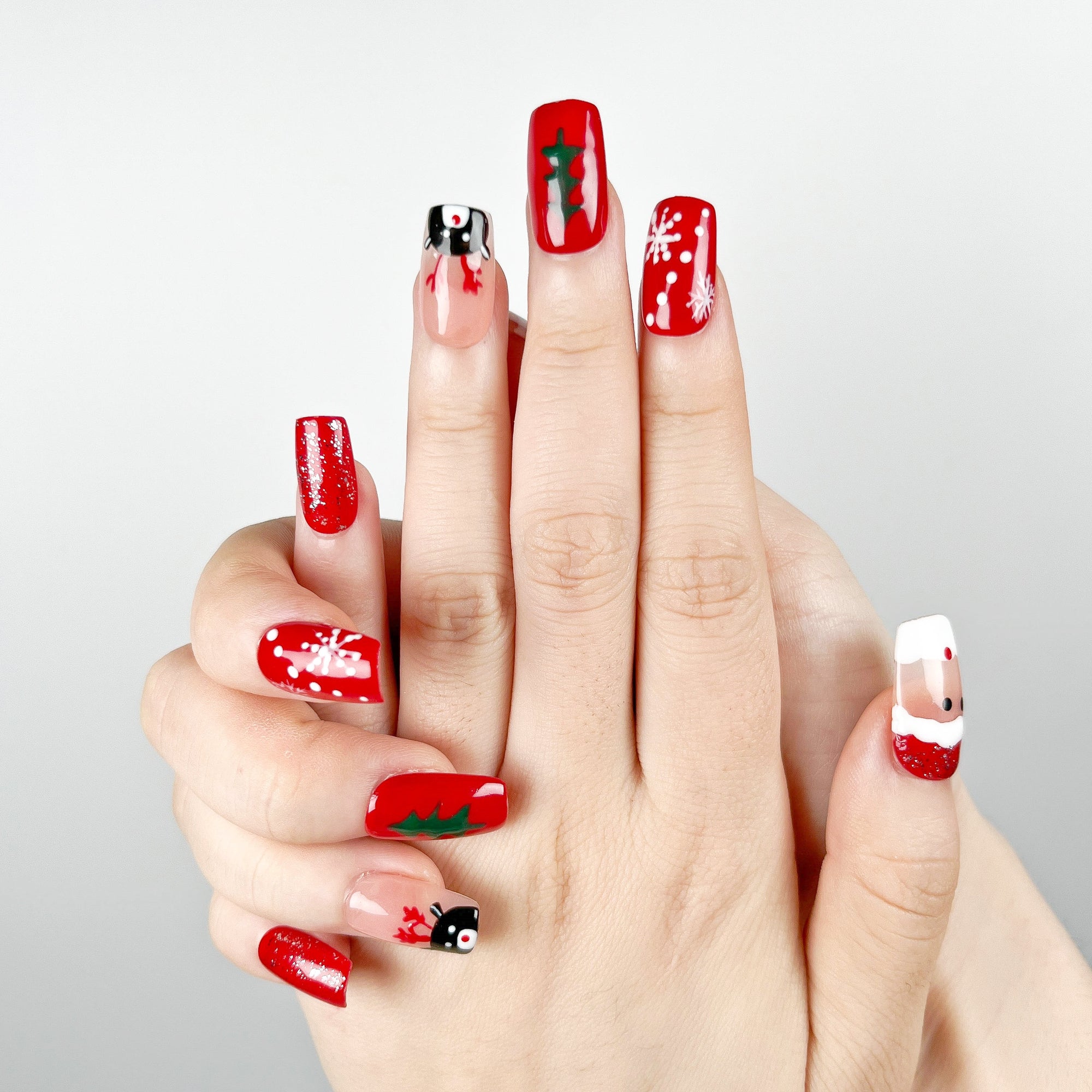 Santa Claus Press on Nails