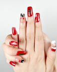 Santa Claus Press on Nails