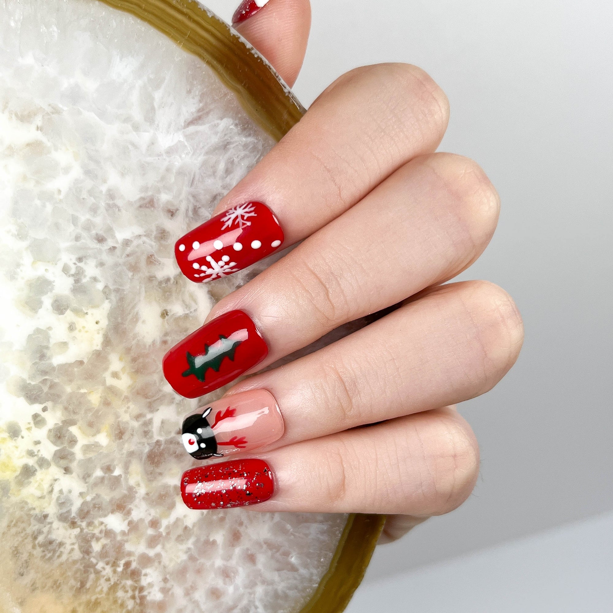 Santa Claus Press on Nails