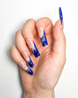 Dark Blue Ghost Press-On Nails