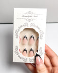 French Blood Drop Bat Press-On Nails