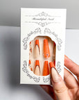 Pumpkin Ghost Press-On Nails