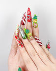 Merry Christmas Press on Nails