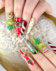 Merry Christmas Press on Nails