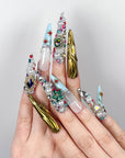 Luxurious Pearl Design Press On Nails