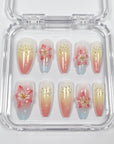 Spring Blossom Press-On Nail Art