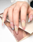 Spring Blossom Press-On Nail Art