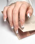 French Gold Line Press-on Nails