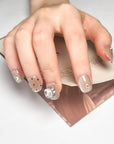 Polka Dot Crystal Press-On Nails