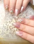 Cute Mushroom Cat Eye Press-On Nails