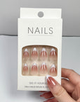 Cream White Tip Press-On Nails