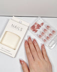 Cream White Tip Press-On Nails