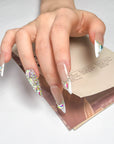 French Sparkling Variations Press on Nails