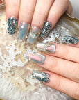 Ocean Tears Press on Nails