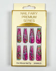 Pink Leopard Print Press-on Nails