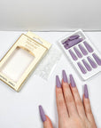 Grayish Purple Press-on Nails