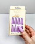 Pure Purple Press-on Nails