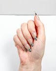 French Grey Leopard Press-on Nails