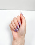 Purple Silver Tree Press-on Nails