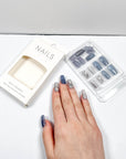 Blue Gemstone Press-on Nails