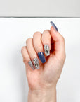 Blue Gemstone Press-on Nails