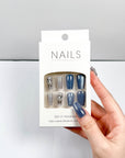 Blue Gemstone Press-on Nails