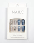 Blue Gemstone Press-on Nails