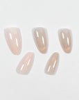 Light Pink Crescent Press-on Nails