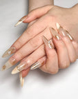 Golden Autumn Banquet Press on Nails