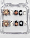 Caramel Bear Press on Nails