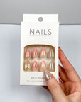 Butter Powder Almond Press-on Nails