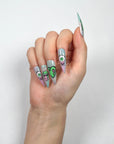 Green Cartoon Eyeball Press-on Nails