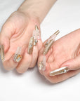 Golden Glimmer Press on Nails